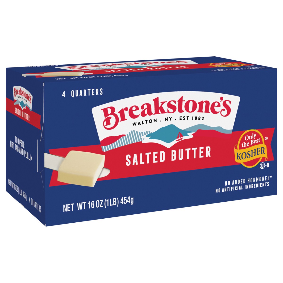 slide 3 of 9, Breakstone's All Natural Salted Butter 16 oz. Box, 16 oz