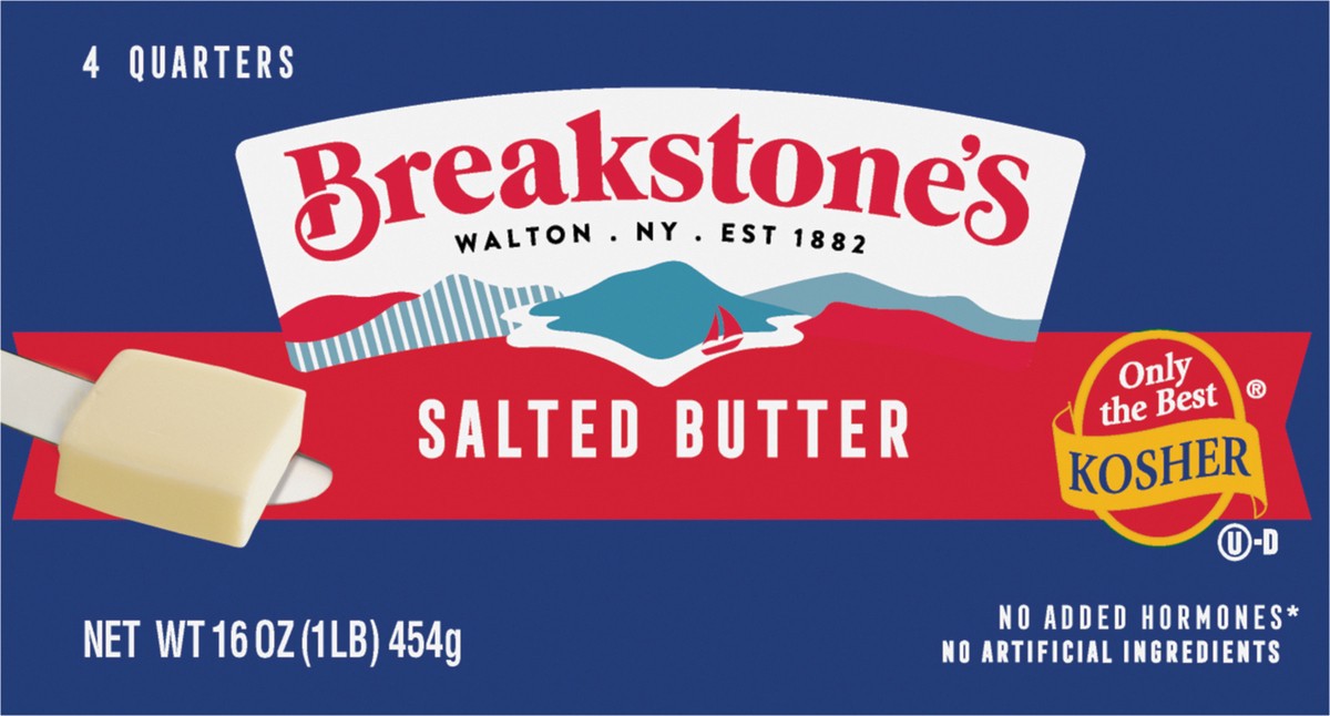 slide 4 of 9, Breakstone's All Natural Salted Butter 16 oz. Box, 16 oz
