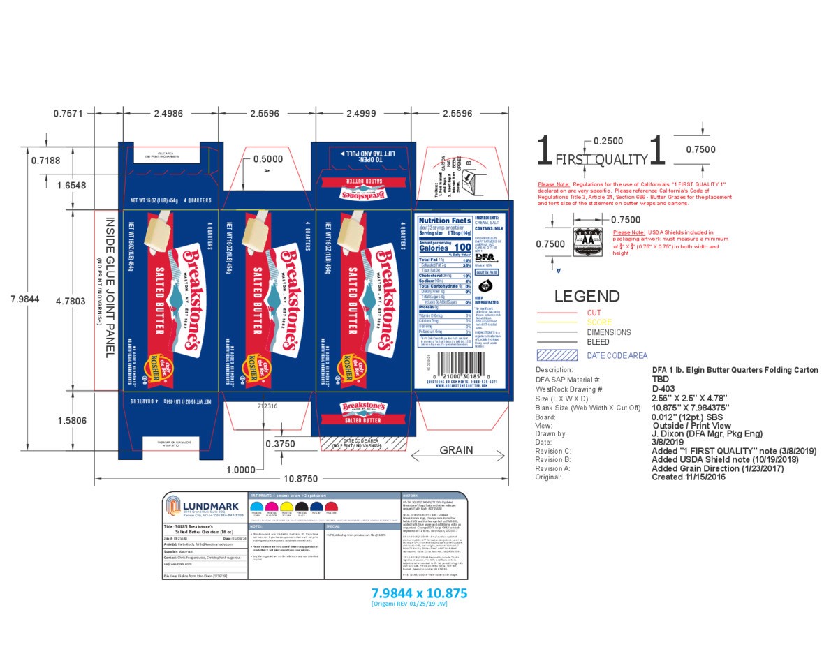 slide 7 of 9, Breakstone's All Natural Salted Butter 16 oz. Box, 16 oz