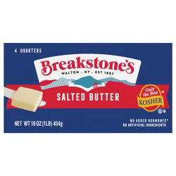 Breakstone's All Natural Salted Butter Quarters 16 oz
