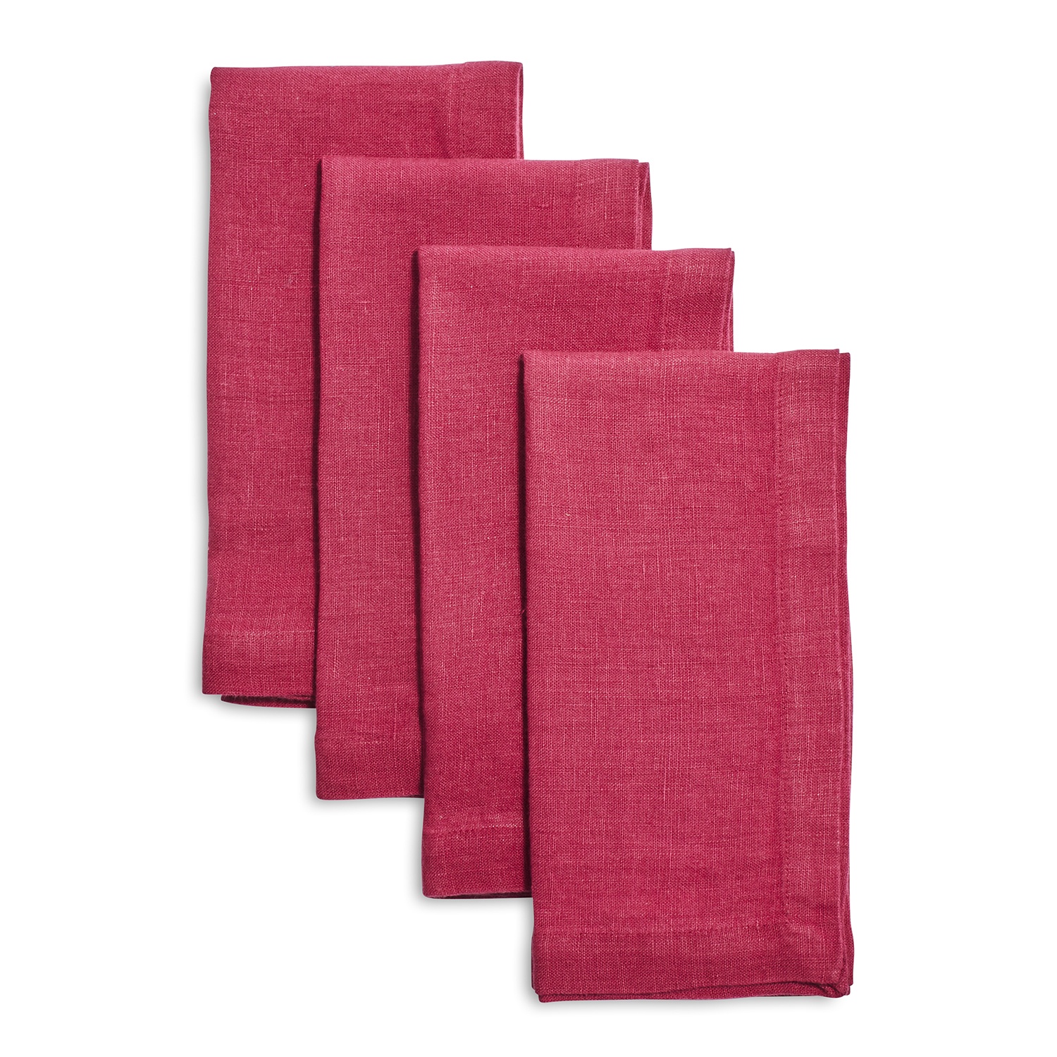 slide 1 of 1, Sur La Table Linen Napkins, Pomegranate, 4 ct