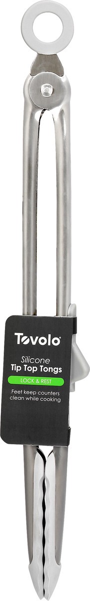 slide 5 of 9, Tovolo Light Gray Tip Top Tongs, 1 ct