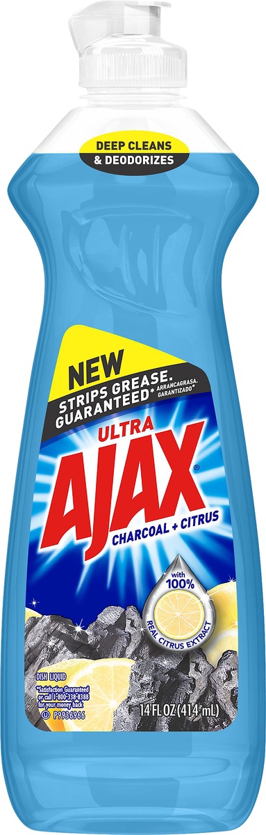 slide 5 of 6, Ajax Charcoal Citrus Dish Liquid, 14 oz