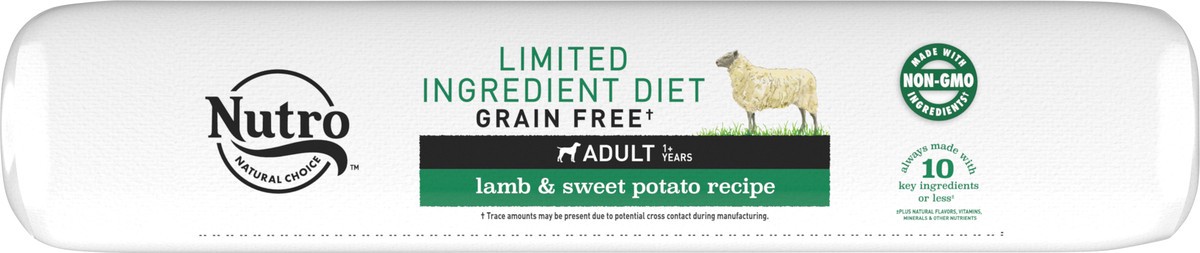 slide 11 of 15, Nutro Grain Free Adult 1+ Years Lamb & Sweet Potato Recipe Dog Food 22 lb, 22.02 lb