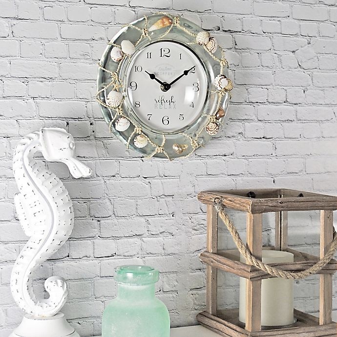 slide 2 of 2, FirsTime & Co. Ocean Float Wall Clock, 8 in