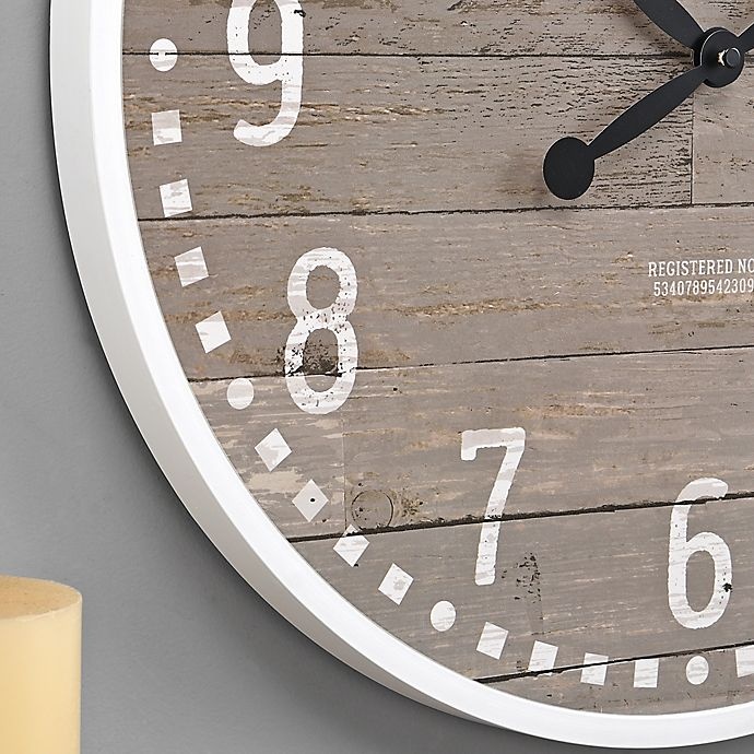 slide 2 of 4, FirsTime Arlo Wall Clock - Grey, 18 in