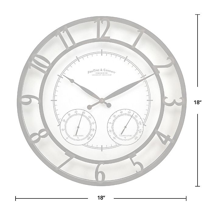 slide 3 of 4, FirsTime & Co. Parker Outdoor Wall Clock - Oil-Rubbed Bronze, 18 in