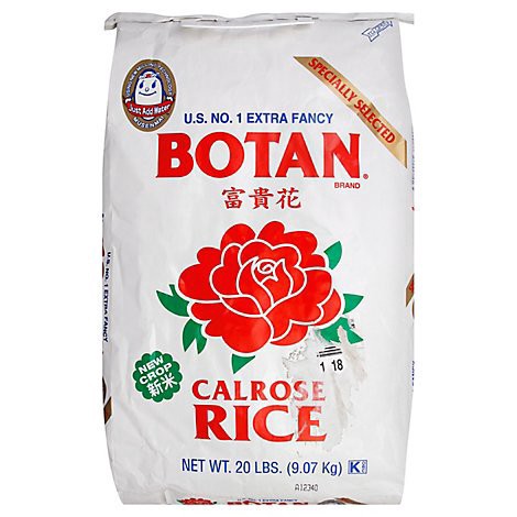 slide 1 of 2, Botan Rice Calrose - 20 Lb, 20 lb