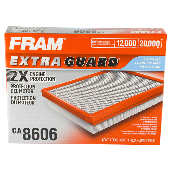 slide 1 of 6, Fram Extra Guard Air Filter CA8606, 1 ct