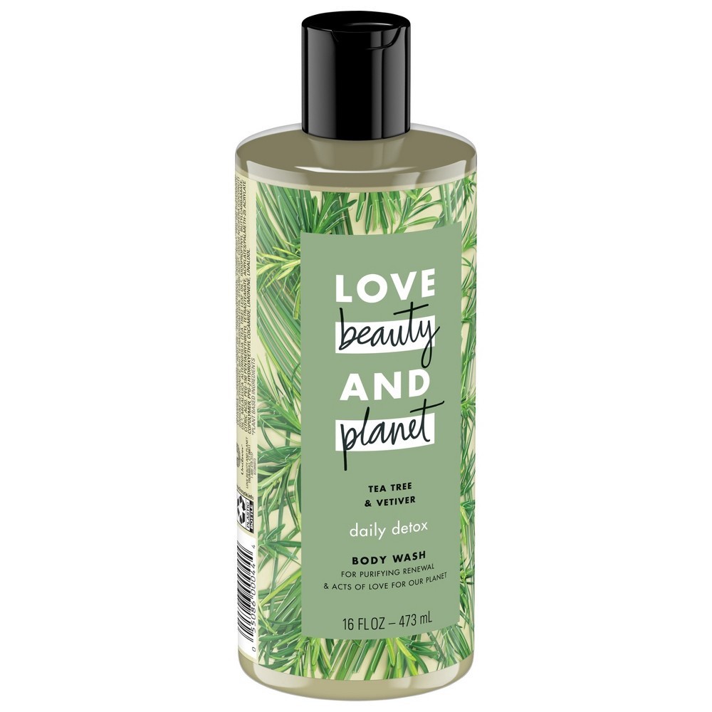 slide 2 of 7, Love Beauty and Planet Body Wash Tea Tree & Vetiver, 16 oz, 16 oz