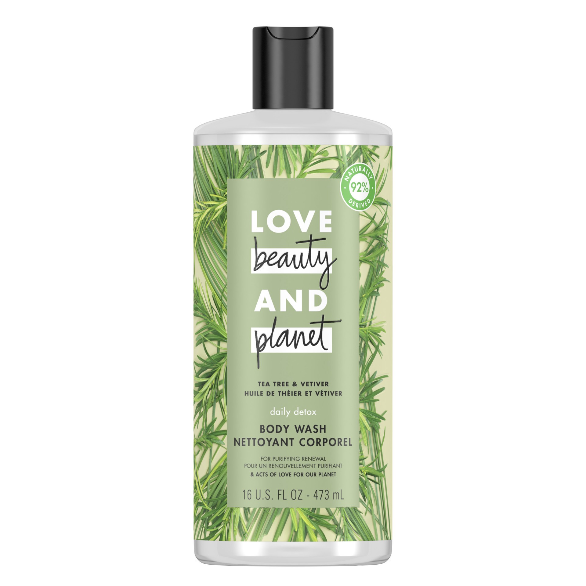 slide 1 of 7, Love Beauty and Planet Body Wash Tea Tree & Vetiver, 16 oz, 16 oz