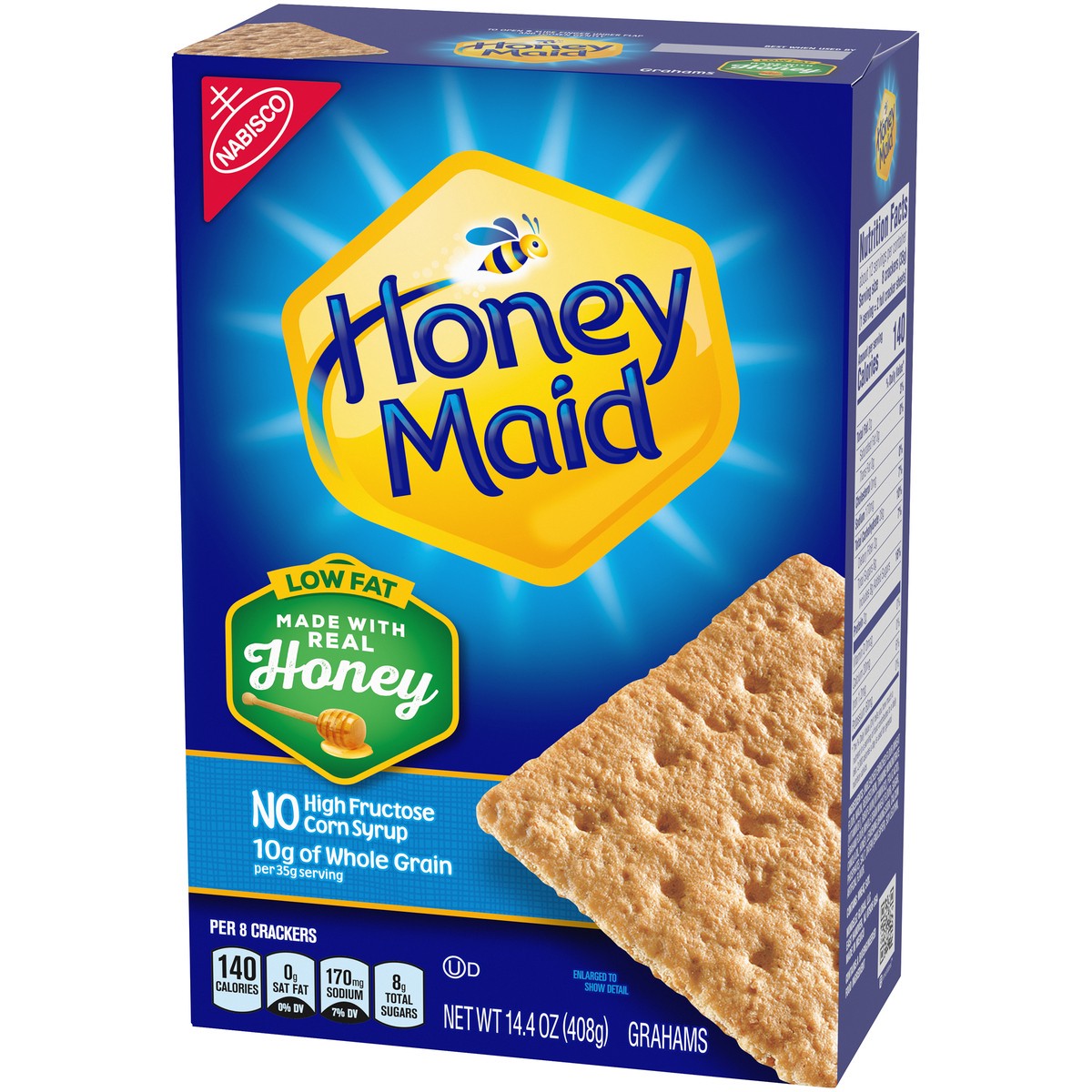 slide 6 of 9, Honey Maid Low Fat Honey Graham Crackers, 14.4 oz, 14.4 oz