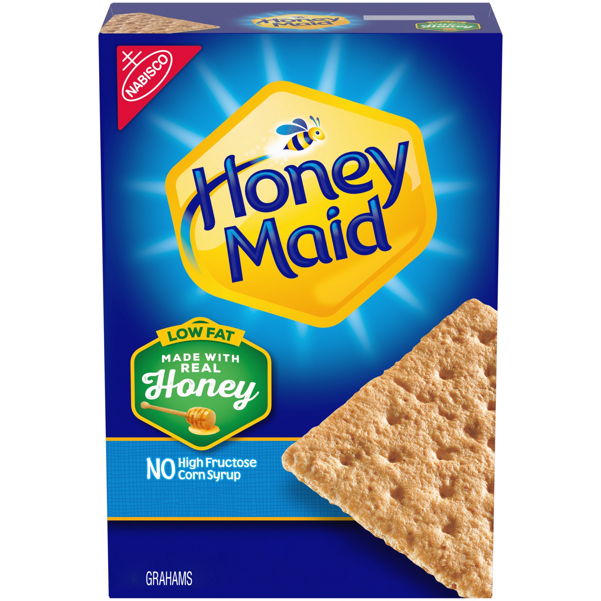 slide 1 of 9, Honey Maid Low Fat Honey Graham Crackers, 14.4 oz, 14.4 oz