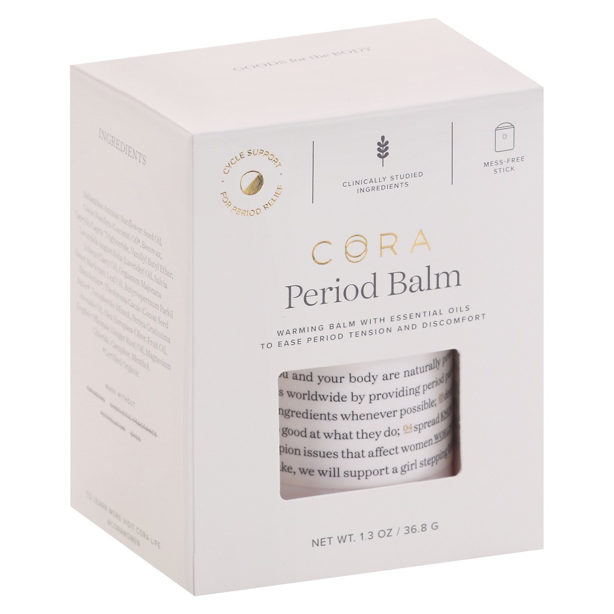 slide 13 of 13, Cora Period Balm 1.3 oz, 1 ct
