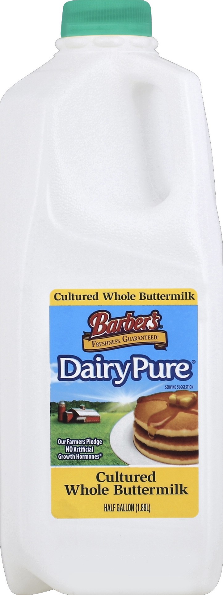 slide 1 of 4, Barber's Dairy DairyPure Whole Buttermilk - Half Gallon, 1/2 gal