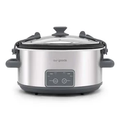 our goods Programmable Slow Cooker - Stainless Steel