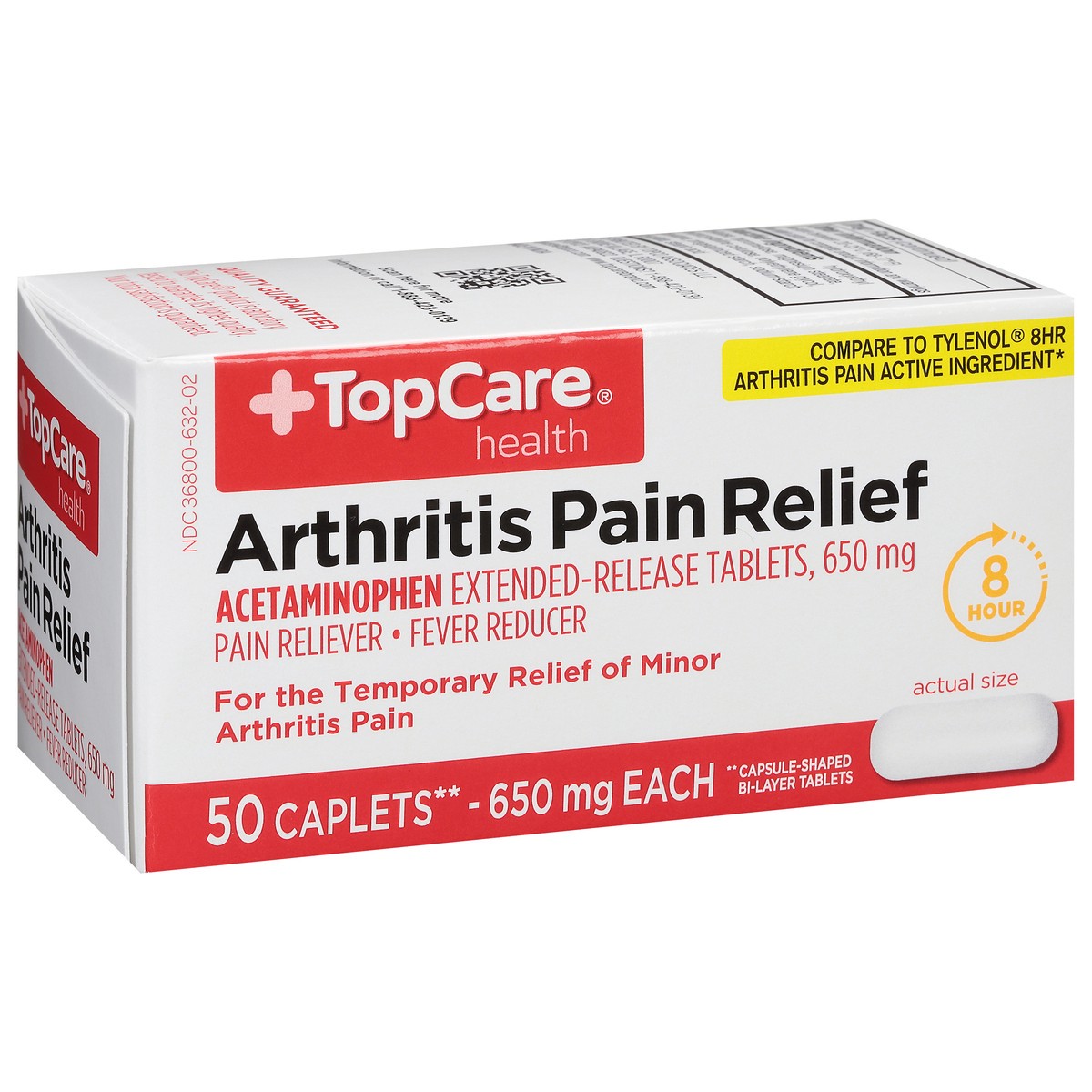 slide 6 of 9, TopCare Top Care Arthritis Pain Extended-Release Tablets, 50 ct