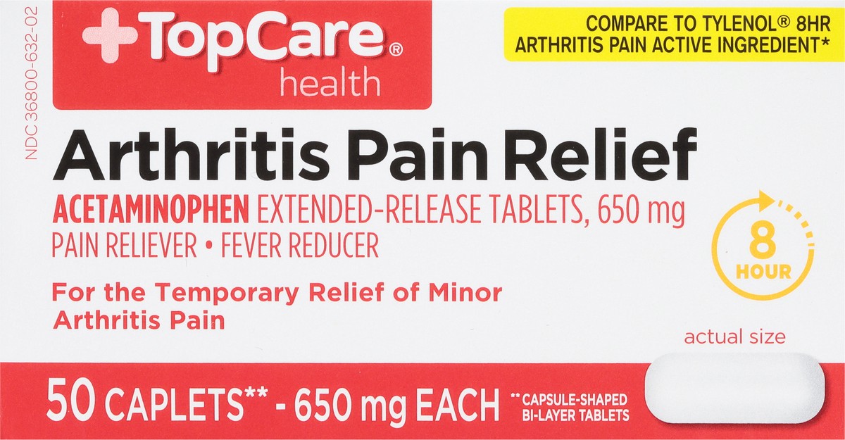 slide 5 of 9, TopCare Top Care Arthritis Pain Extended-Release Tablets, 50 ct