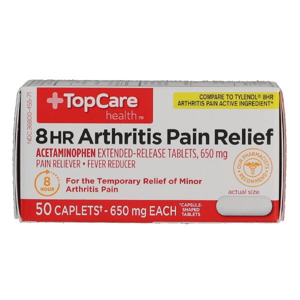 slide 1 of 9, TopCare Top Care Arthritis Pain Extended-Release Tablets, 50 ct