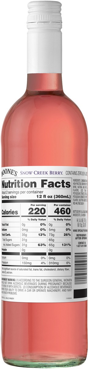 slide 3 of 3, Boone's Farm Snow Creek Berry, 750 ml