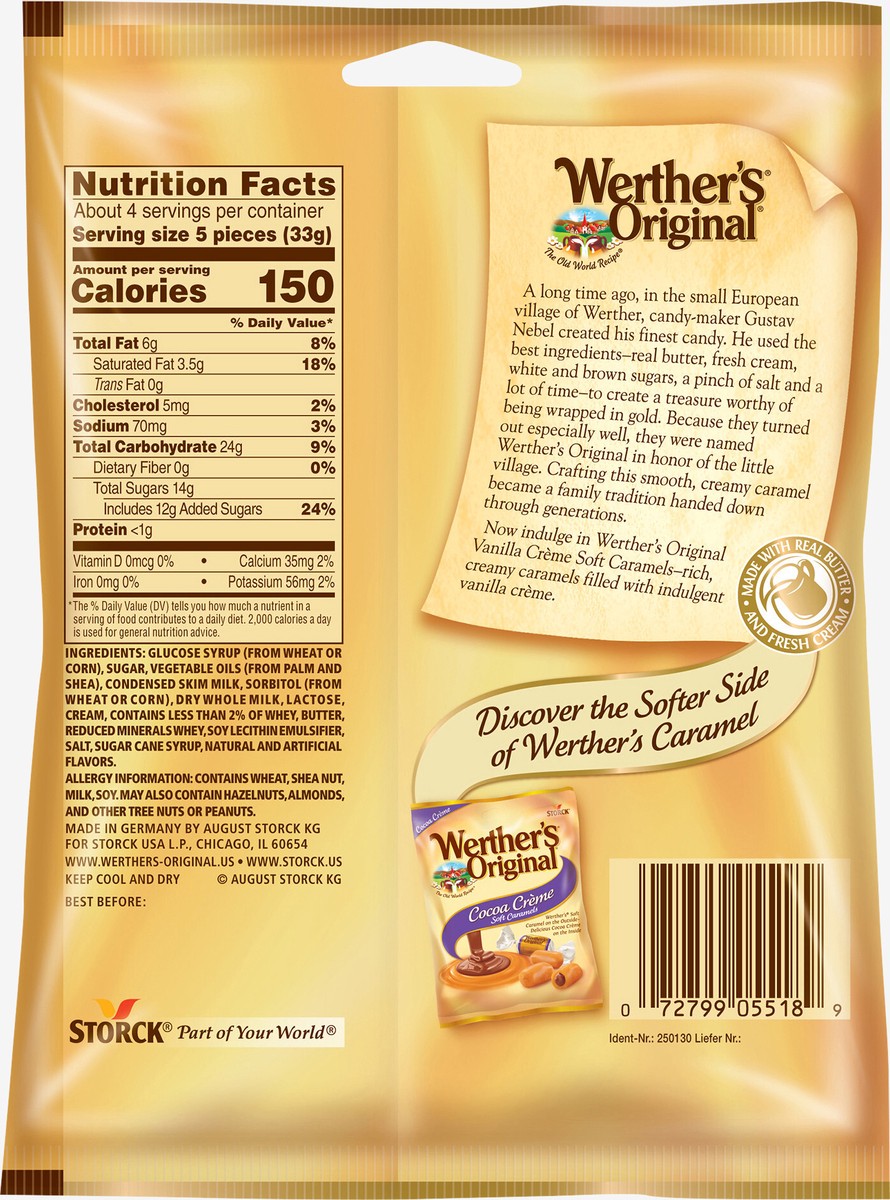 slide 3 of 3, Werther's Original Werthers Original Soft Vanilla Crème Caramel Candy, 4.51 Oz, 1 ct