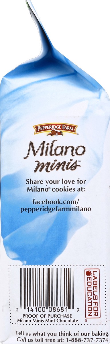 slide 4 of 4, Pepperidge Farm Milano Minis Mint Chocolate Cookies, 5 oz