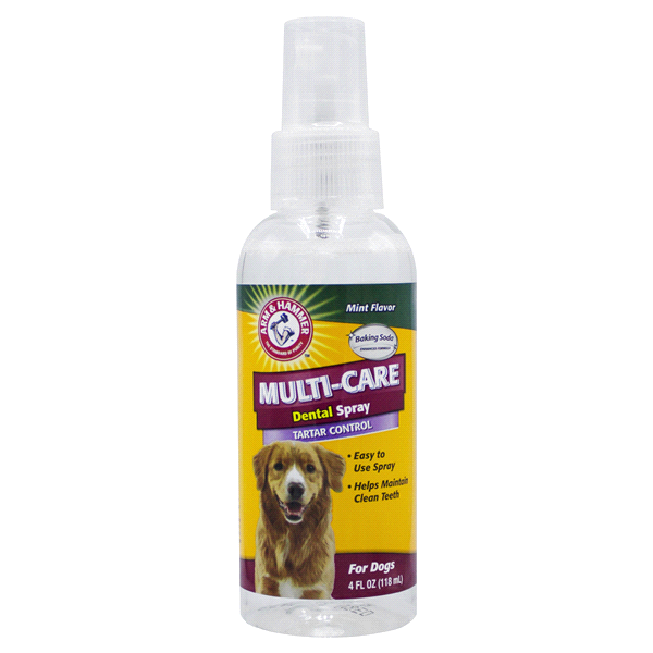 slide 1 of 1, ARM & HAMMER Multi-Care Tartar Control Dental Spray for Dogs in Mint Flavor, 4 oz