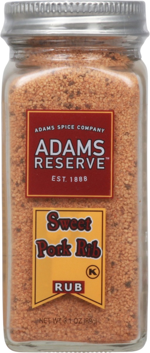 slide 12 of 14, Adams Reserve Sweet Pork Rib Rub 3.1 oz, 3.1 oz