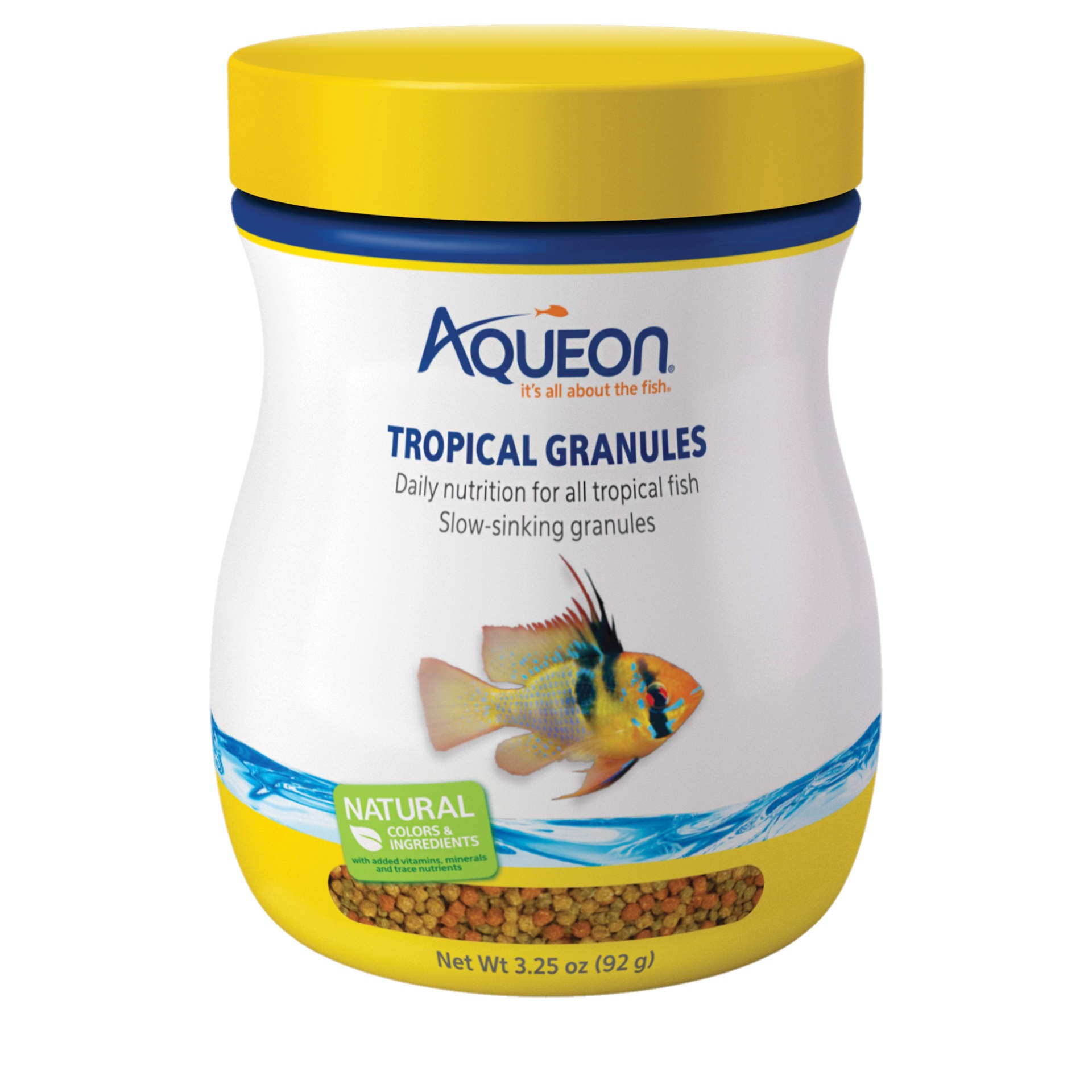 slide 1 of 5, Aqueon Tropical Granules 3.25 Ounces, 1 ct