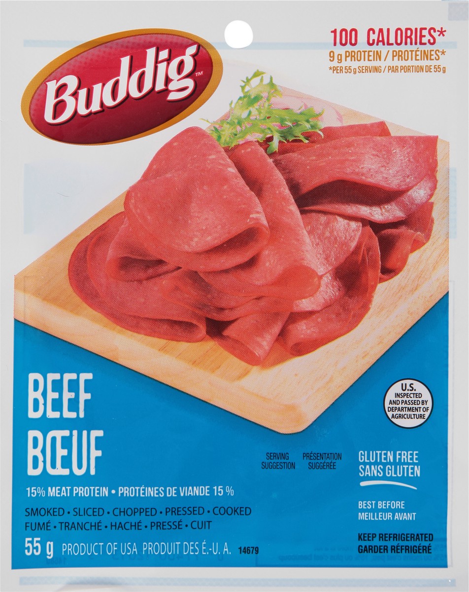 slide 5 of 11, Buddig Beef 55 g, 55 g