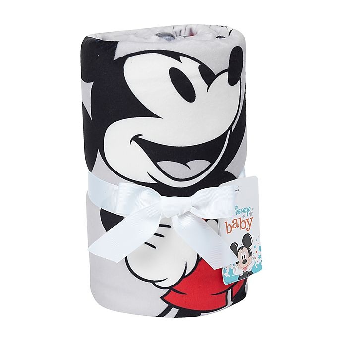 slide 3 of 6, Disney Mickey Mouse Photo Op Receiving Blanket - White, 1 ct