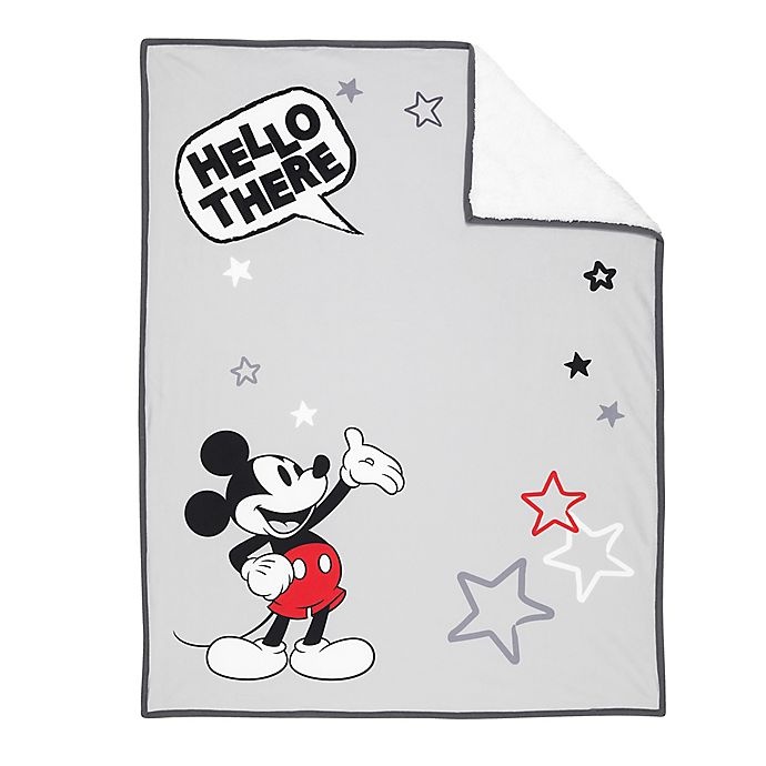 slide 4 of 6, Disney Mickey Mouse Photo Op Receiving Blanket - White, 1 ct