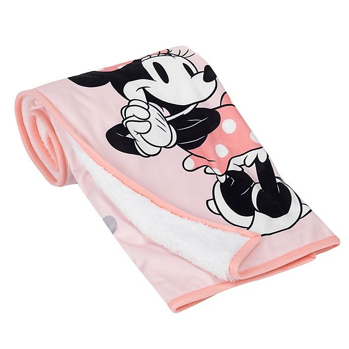 slide 2 of 6, Disney Minnie Mouse Photo Op Receiving Blanket - Pink, 1 ct