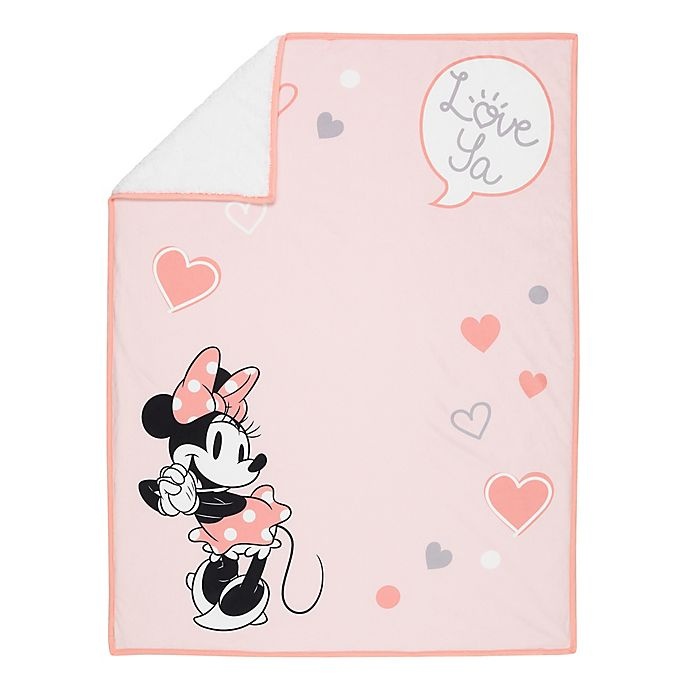 slide 4 of 6, Disney Minnie Mouse Photo Op Receiving Blanket - Pink, 1 ct