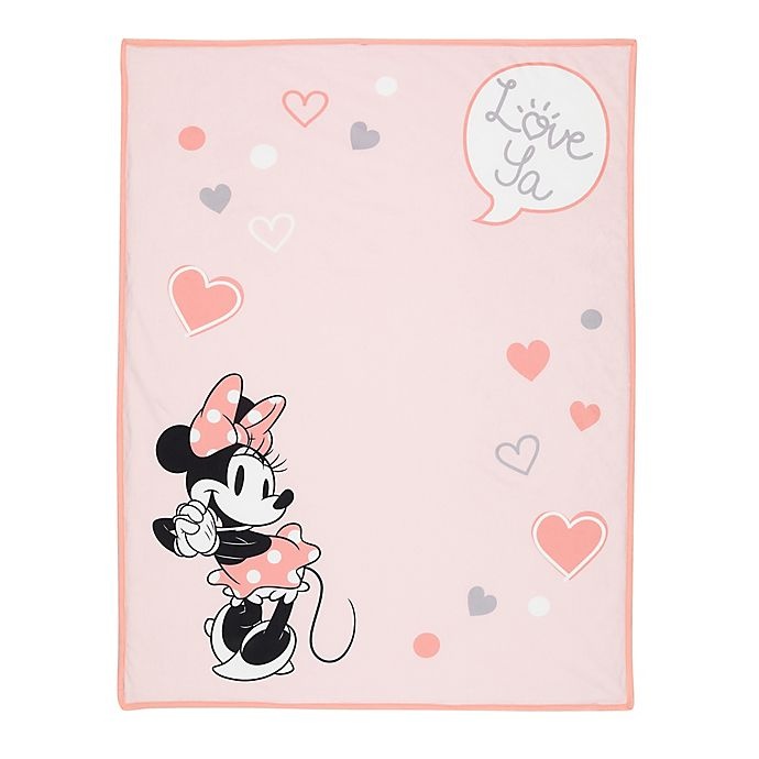 slide 5 of 6, Disney Minnie Mouse Photo Op Receiving Blanket - Pink, 1 ct