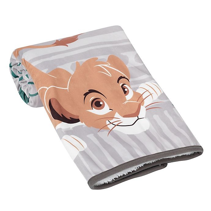 slide 2 of 6, Disney The Lion King Simba Photo Op Receiving Blanket - Taupe, 1 ct