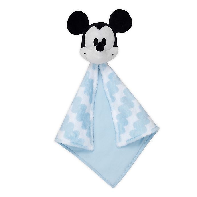 slide 1 of 3, Disney Mickey Mouse Security Blanket - Blue, 1 ct