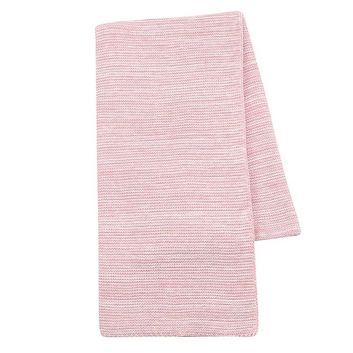 slide 1 of 5, Lambs & Ivy Signature Textured Knitted Baby Blanket - Pink, 1 ct
