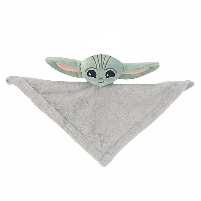 slide 4 of 6, Lambs & Ivy Star Wars Baby Yoda Lovey Plush Security Blanket & Door Pillow Set, 1 ct