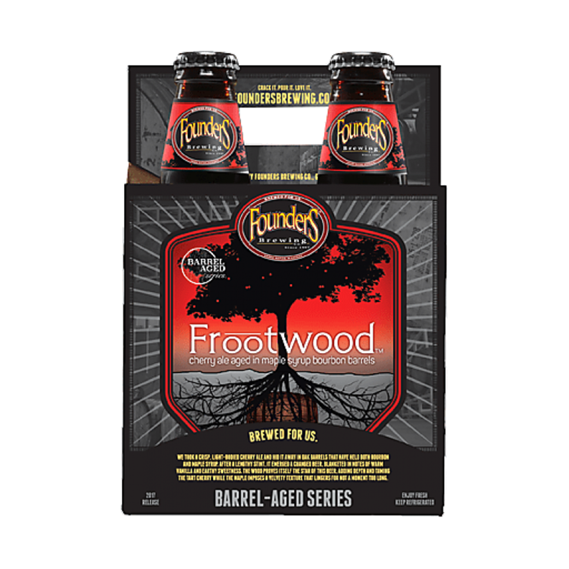 slide 1 of 1, Founders Brewing Co. Founder's Frootwood Bottles, 4 ct; 12 oz