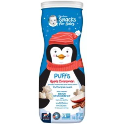 Gerber Snacks for Baby Grain & Grow Puffs - Apple Cinnamon