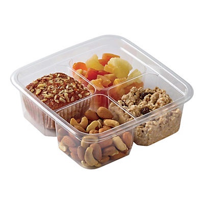 slide 1 of 1, H-E-B Meal Simple Brown Sugar Cinnamon Overnight Oats, Nuts, Dried Fruit & Muffin Tray, 1 ct