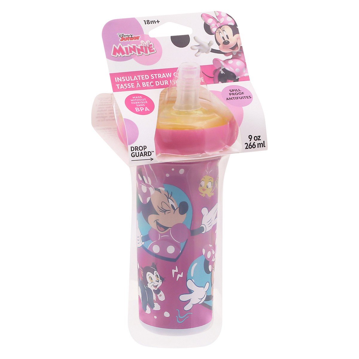 slide 9 of 9, Tomy Minnie Mouse Insulated Cup W/straw - EA, 1 ct
