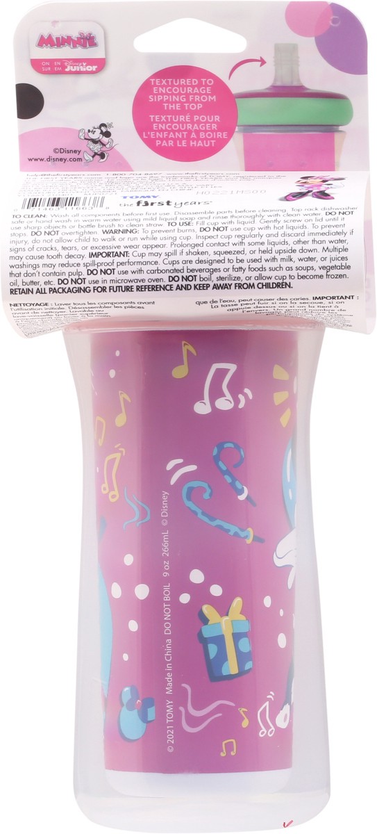 slide 2 of 9, Tomy Minnie Mouse Insulated Cup W/straw - EA, 1 ct