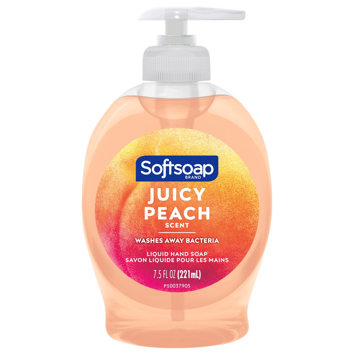 slide 3 of 12, Softsoap Juicy Peach Liquid Hand Soap, Kitchen and Bathroom Hand Soap, Rich Fruity Scent, 7.5 fl Oz., 7.5 oz