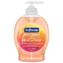 Softsoap Juicy Peach Liquid Hand Soap, Kitchen and Bathroom Hand Soap, Rich Fruity Scent, 7.5 fl Oz.