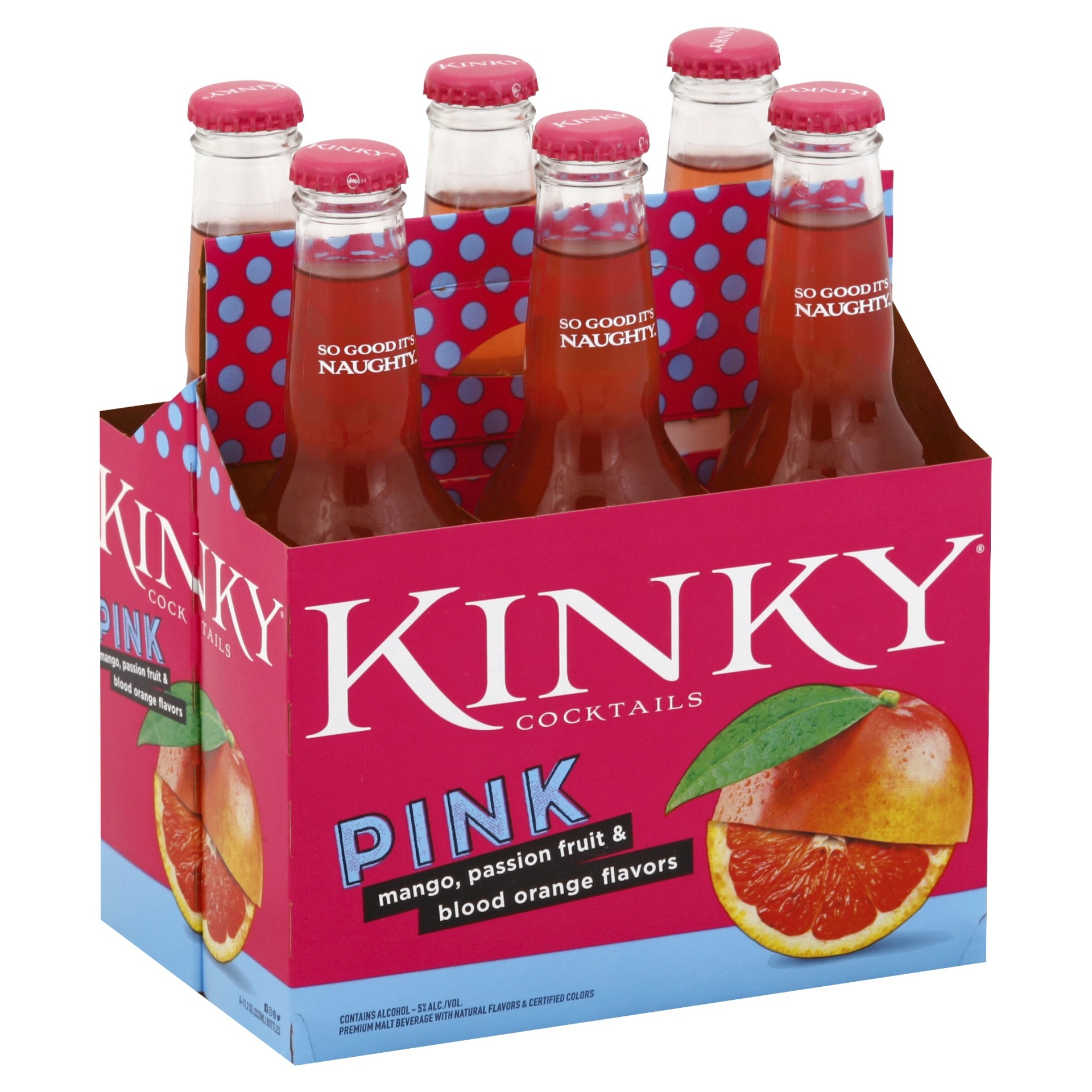 slide 1 of 1, Kinky Pink Cocktails, 6 ct; 12 fl oz