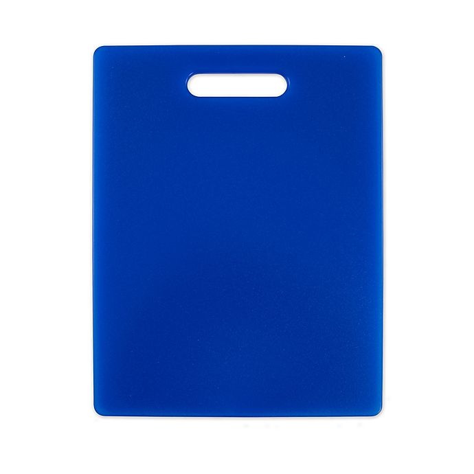 slide 2 of 4, Dexas Poly Cutting Board Set - Blue/Granite, 2 ct