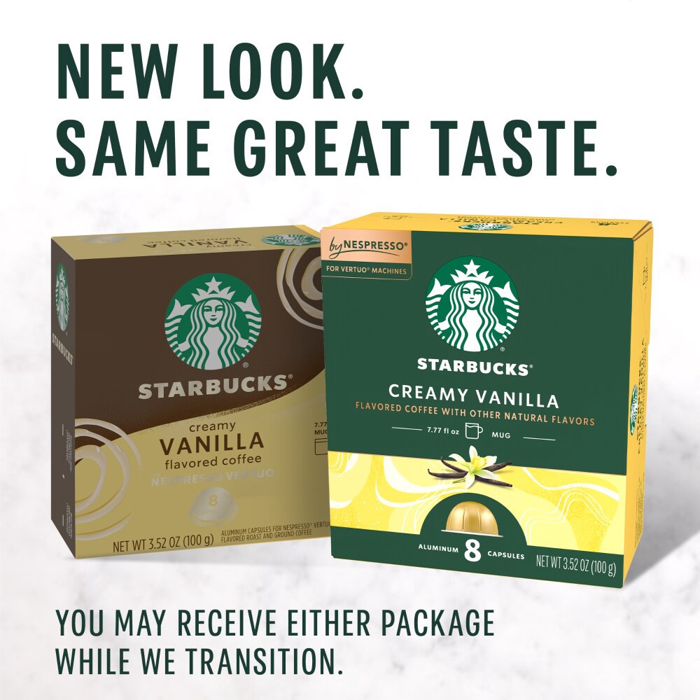 slide 5 of 6, Starbucks Creamy Vanilla Nespresso Vertuo - 8 Count, 8 ct
