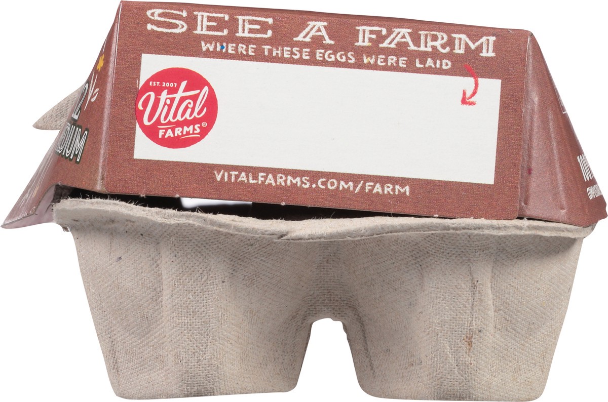 slide 8 of 12, Vital Farms Pasture Raised Organic Medium Grade A Eggs, 12 ct